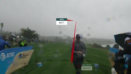 Sepp Straka | Round 3 | 9th hole | Shot 1 | 2025 AT&T Pebble Beach