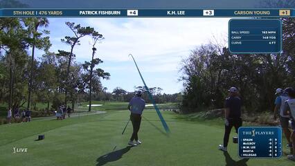 Carson Young | Round 2 | 5th hole | Shot 1 | 2025 THE PLAYERS