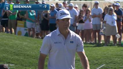 Michael Brennan | Round 4 | 5th hole | Shot 4 | 2026 WM Phoenix Open