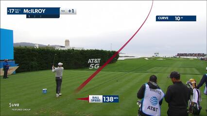 Rory McIlroy | 2024 AT&T Pebble Beach | Round 3 | 17th hole | Shot 1