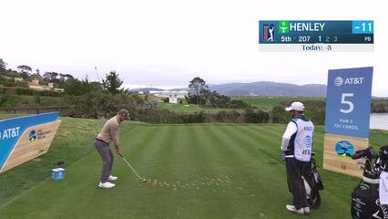 Russell Henley | Round 2 | 5th hole | Shot 1 | 2025 AT&T Pebble Beach
