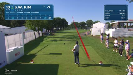 Si Woo Kim | Round 4 | 10th hole | Shot 1 | 2025 Rocket Classic