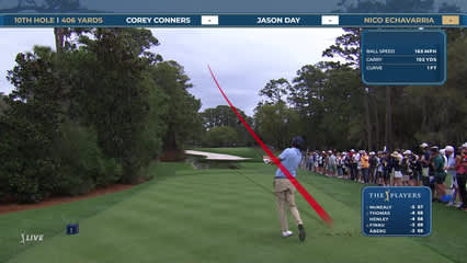 Nico Echavarria | Round 1 | 10th hole | Shot 1 | 2026 THE PLAYERS