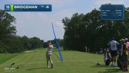 Jacob Bridgeman | Round 2 | 15th hole | Shot 1 | 2026 John Deere