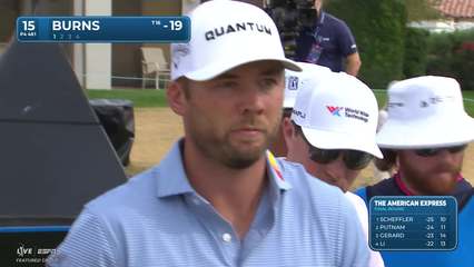Sam Burns | Round 4 | 15th hole | Shot 1 | 2026 The American Express
