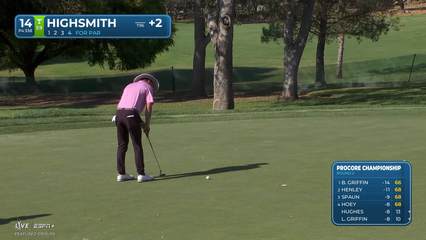 Joe Highsmith | Round 2 | 14th hole | Shot 4 | 2025 Procore