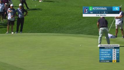 Kurt Kitayama | Round 4 | 1st hole | Shot 4 | 2026 The Genesis