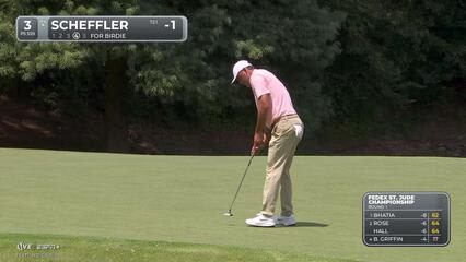 Scottie Scheffler | Round 1 | 3rd hole | Shot 4 | 2025 FedEx St. Jude