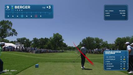 Daniel Berger | Round 2 | 9th hole | Shot 1 | 2025 Charles Schwab