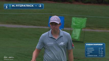 Matt Fitzpatrick | Round 2 | 12th hole | Shot 3 | 2025 Wyndham
