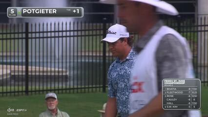 Aldrich Potgieter | Round 2 | 5th hole | Shot 4 | 2025 FedEx St. Jude