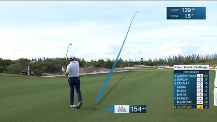 Scottie Scheffler | Round 1 | 15th hole | Shot 2 | 2024 Hero World Challenge