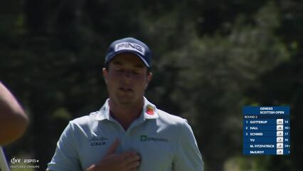 Viktor Hovland | Round 2 | 4th hole | Shot 4 | 2025 Genesis Scottish Open