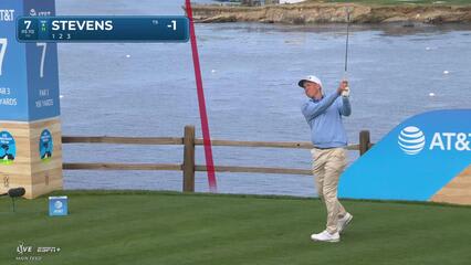 Sam Stevens | Round 1 | 7th hole | Shot 1 | 2025 AT&T Pebble Beach