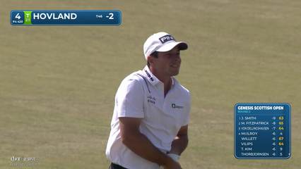 Viktor Hovland | Round 2 | 4th hole | Shot 2 | 2026 Genesis Scottish Open