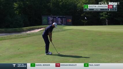 Dustin Johnson | 2020 THE NORTHERN TRUST | Round 4 | 7th hole | Shot 3