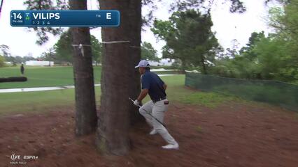 Karl Vilips | Round 1 | 14th hole | Shot 3 | 2025 Houston Open