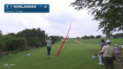 Henrik Norlander | Round 2 | 7th hole | Shot 1 | 2025 Valero