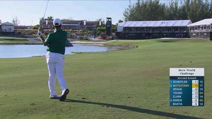 Hideki Matsuyama | Round 2 | 18th hole | Shot 2 | 2025 Hero World Challenge