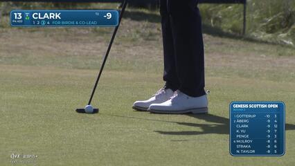 Wyndham Clark | Round 3 | 13th hole | Shot 3 | 2025 Genesis Scottish Open