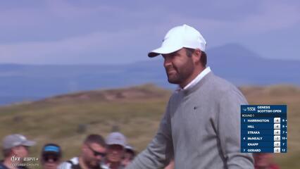 Scottie Scheffler | Round 1 | 16th hole | Shot 4 | 2025 Genesis Scottish Open