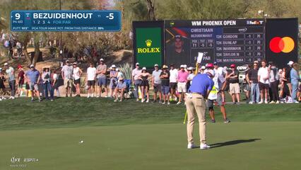 Christiaan Bezuidenhout | Round 1 | 9th hole | Shot 5 | 2025 WM Phoenix Open