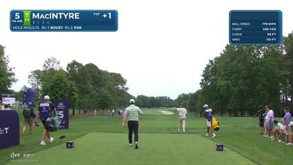 Robert MacIntyre | Round 3 | 5th hole | Shot 1 | 2026 Truist Championship
