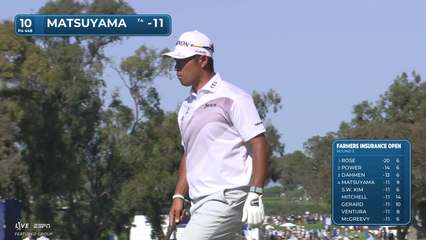 Hideki Matsuyama | Round 3 | 10th hole | Shot 3 | 2026 Farmers