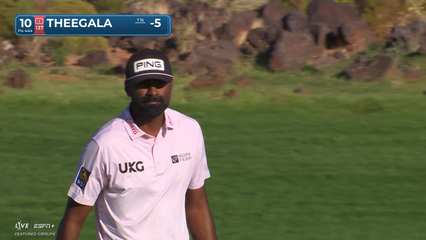 Sahith Theegala | Round 2 | 10th hole | Shot 4 | 2025 Bank of Utah