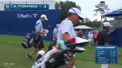 Matt Fitzpatrick | Round 2 | 10th hole | Shot 1 | 2025 Wyndham