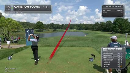 Cameron Young | Round 2 | 13th hole | Shot 1 | 2025 BMW Championship