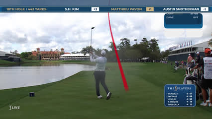 Matthieu Pavon | Round 1 | 18th hole | Shot 1 | 2026 THE PLAYERS