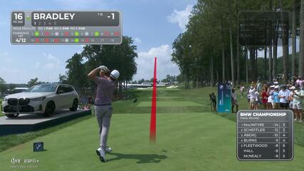 Keegan Bradley | Round 4 | 16th hole | Shot 1 | 2025 BMW Championship