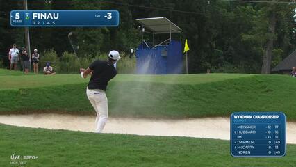 Tony Finau | Round 2 | 5th hole | Shot 3 | 2025 Wyndham