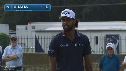 Akshay Bhatia | Round 1 | 17th hole | Shot 4 | 2025 Charles Schwab