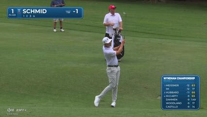 Matti Schmid | Round 2 | 1st hole | Shot 2 | 2025 Wyndham