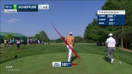 Scottie Scheffler | 2023 the Memorial | Round 2 | 17th hole | Shot 1