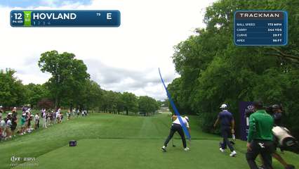 Viktor Hovland | Round 1 | 12th hole | Shot 1 | 2026 Truist Championship