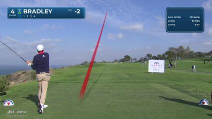 Keegan Bradley | Round 4 | 4th hole | Shot 1 | 2025 Farmers