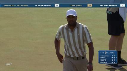 Tony Finau | Round 1 | 18th hole | Shot 5 | 2026 THE PLAYERS