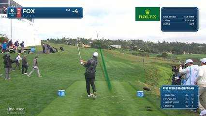 Ryan Fox | Round 2 | 8th hole | Shot 1 | 2026 AT&T Pebble Beach