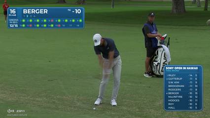 Daniel Berger | Round 4 | 16th hole | Shot 2 | 2026 Sony Open