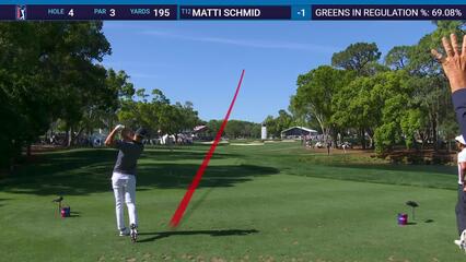 Matti Schmid | Round 1 | 4th hole | Shot 1 | 2025 Valspar
