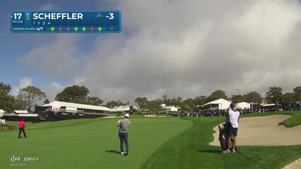 Scottie Scheffler | Round 2 | 17th hole | Shot 2 | 2025 Genesis