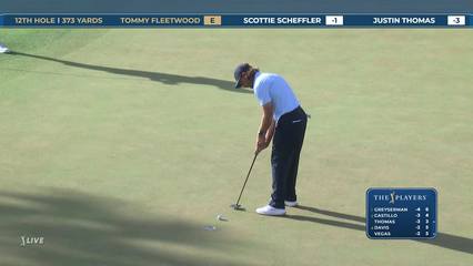 Tommy Fleetwood | Round 1 | 12th hole | Shot 4 | 2026 THE PLAYERS