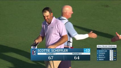 Scottie Scheffler | Round 2 | 18th hole | Shot 4 | 2024 Hero World Challenge
