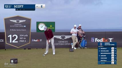 Adam Scott | Round 1 | 12th hole | Shot 1 | 2025 Genesis Scottish Open