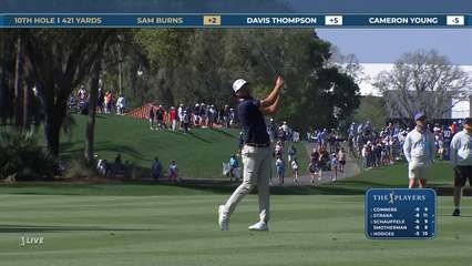 Sam Burns | Round 2 | 10th hole | Shot 2 | 2026 THE PLAYERS