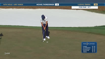 Ludvig Aberg | Round 4 | 14th hole | Shot 4 | 2026 THE PLAYERS