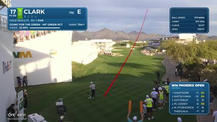 Wyndham Clark | Round 2 | 17th hole | Shot 1 | 2026 WM Phoenix Open